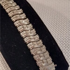2 cttw Diamond Silver Bracelet